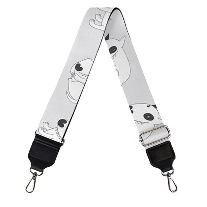 Doodle Bull Terrier Pattern Print Bag Strap