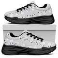 Doodle Bull Terrier Pattern Print Black Chunky Shoes