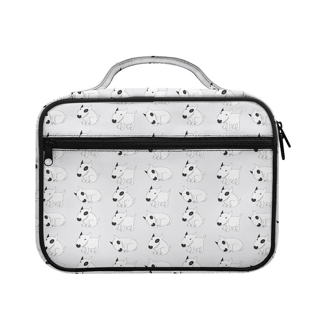 Doodle Bull Terrier Pattern Print Briefcase Bible Bag