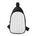 Doodle Bull Terrier Pattern Print Sling Bag