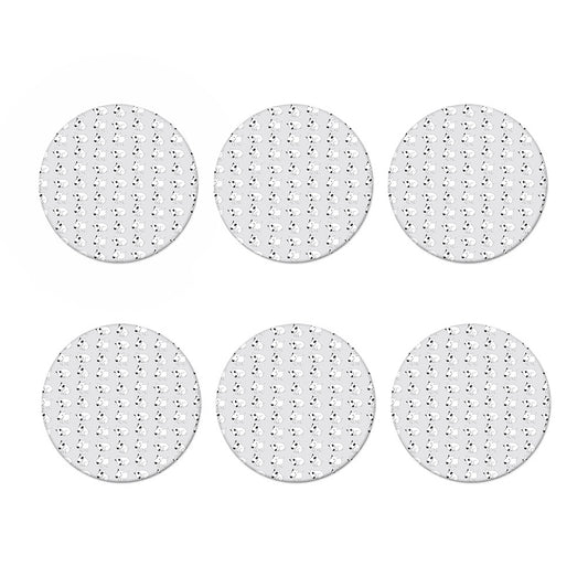 Doodle Bull Terrier Pattern Print Coaster Set