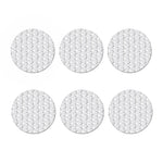 Doodle Bull Terrier Pattern Print Coaster Set