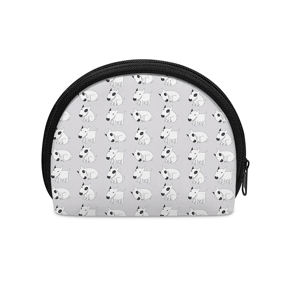 Doodle Bull Terrier Pattern Print Coin Purse
