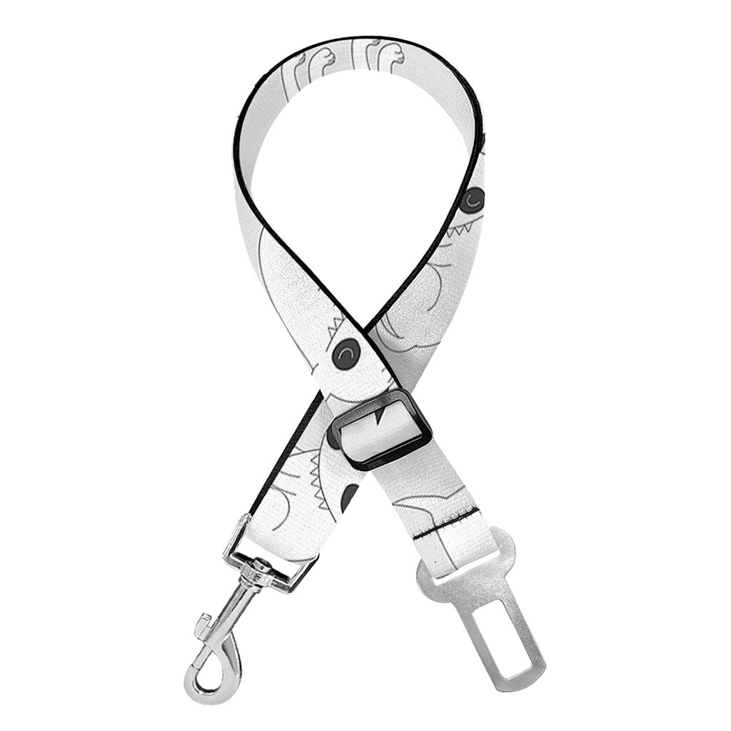 Doodle Bull Terrier Pattern Print Dog Seat Belt