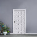 Doodle Bull Terrier Pattern Print Door Sticker