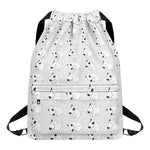 Doodle Bull Terrier Pattern Print Drawstring Backpack