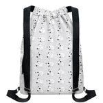 Doodle Bull Terrier Pattern Print Drawstring Backpack