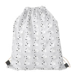 Doodle Bull Terrier Pattern Print Drawstring Bag