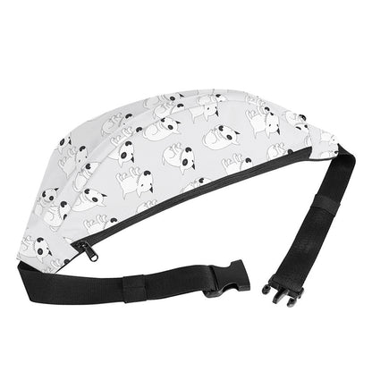 Doodle Bull Terrier Pattern Print Fanny Pack