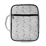 Doodle Bull Terrier Pattern Print Front Pocket Bible Bag