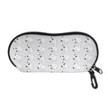 Doodle Bull Terrier Pattern Print Glasses Case