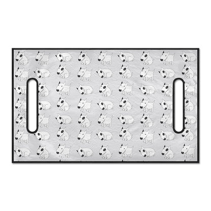 Doodle Bull Terrier Pattern Print Golf Cart Seat Cover