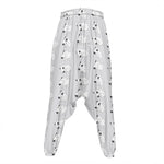 Doodle Bull Terrier Pattern Print Hammer Pants