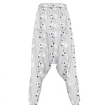 Doodle Bull Terrier Pattern Print Hammer Pants