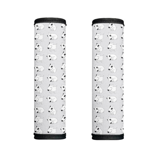 Doodle Bull Terrier Pattern Print Handle Covers