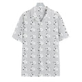 Doodle Bull Terrier Pattern Print Hawaiian Shirt