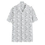 Doodle Bull Terrier Pattern Print Hawaiian Shirt