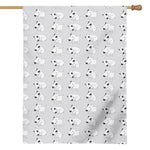 Doodle Bull Terrier Pattern Print House Flag
