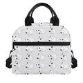 Doodle Bull Terrier Pattern Print Insulated Lunch Bag