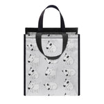 Doodle Bull Terrier Pattern Print Insulated Lunch Tote