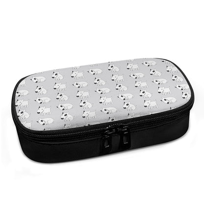 Doodle Bull Terrier Pattern Print Insulin Cooler Travel Case