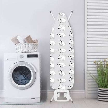 Doodle Bull Terrier Pattern Print Ironing Board Cover