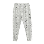 Doodle Bull Terrier Pattern Print Jogger Pants