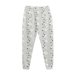 Doodle Bull Terrier Pattern Print Jogger Pants