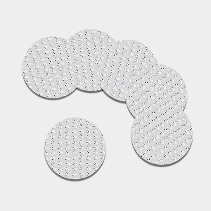 Doodle Bull Terrier Pattern Print Leather Coaster Set