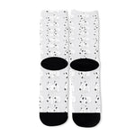 Doodle Bull Terrier Pattern Print Long Socks