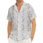 Doodle Bull Terrier Pattern Print Men's Deep V-Neck Shirt