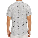 Doodle Bull Terrier Pattern Print Men's Deep V-Neck Shirt
