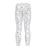 Doodle Bull Terrier Pattern Print Men's leggings