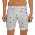 Doodle Bull Terrier Pattern Print Men's Long Boxer Briefs