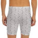 Doodle Bull Terrier Pattern Print Men's Long Boxer Briefs