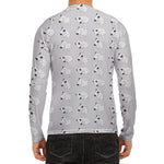 Doodle Bull Terrier Pattern Print Men's Long Sleeve Rash Guard