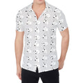 Doodle Bull Terrier Pattern Print Men's Shirt