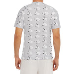 Doodle Bull Terrier Pattern Print Men's Short Sleeve Rash Guard
