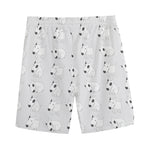 Doodle Bull Terrier Pattern Print Men's Sports Shorts