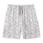 Doodle Bull Terrier Pattern Print Men's Swim Trunks