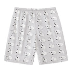 Doodle Bull Terrier Pattern Print Men's Swim Trunks