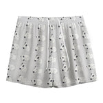 Doodle Bull Terrier Pattern Print Mesh Shorts