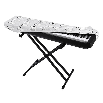 Doodle Bull Terrier Pattern Print Piano Keyboard Cover