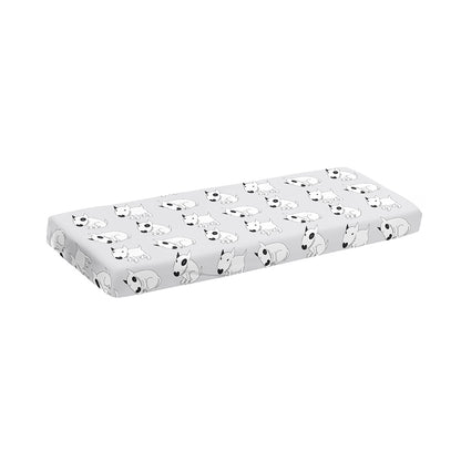 Doodle Bull Terrier Pattern Print Piano Keyboard Cover