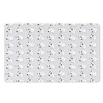 Doodle Bull Terrier Pattern Print Polyester Doormat