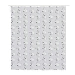 Doodle Bull Terrier Pattern Print Polyester Shower Curtain