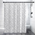 Doodle Bull Terrier Pattern Print Premium Shower Curtain