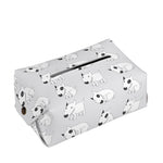 Doodle Bull Terrier Pattern Print Rectangle Tissue Box Cover