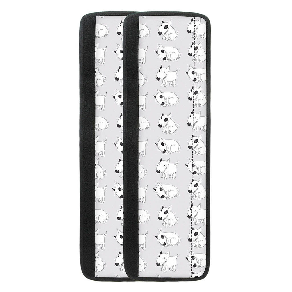 Doodle Bull Terrier Pattern Print Refrigerator Handle Covers