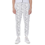 Doodle Bull Terrier Pattern Print Scuba Joggers